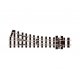 HOe (HOn2-1/2 HOn30`) Narrow Gauge Turnout w/Code 80 Rail -- 12` Radius, Right-Hand, HOn30, Peco SLE491