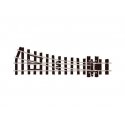 HOe (HOn2-1/2 HOn30`) Narrow Gauge Turnout w/Code 80 Rail -- 12` Radius, Right-Hand, HOn30, Peco SLE491