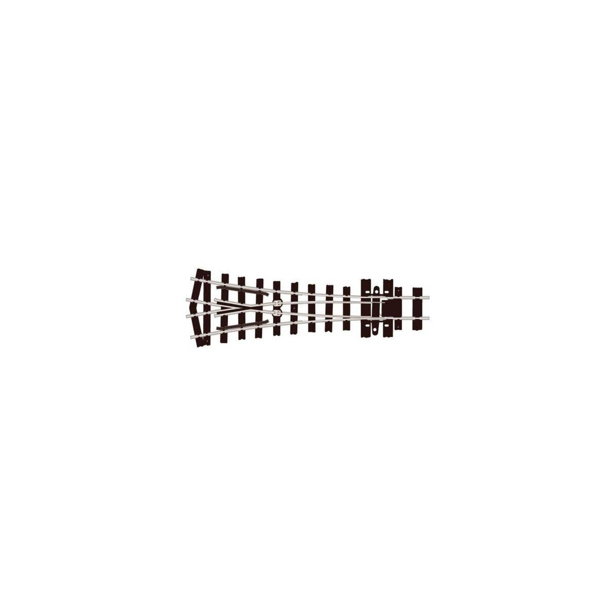 HOe (HOn2-1/2 HOn30`) Narrow Gauge Turnout w/Code 80 Rail -- Wye, 18` Radius, HOn30, Peco SLE497