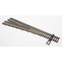 Code 100 Nickel Silver DCC-Friendly 5 Turnout -- Left Hand, HO, WalthersTrack 10015