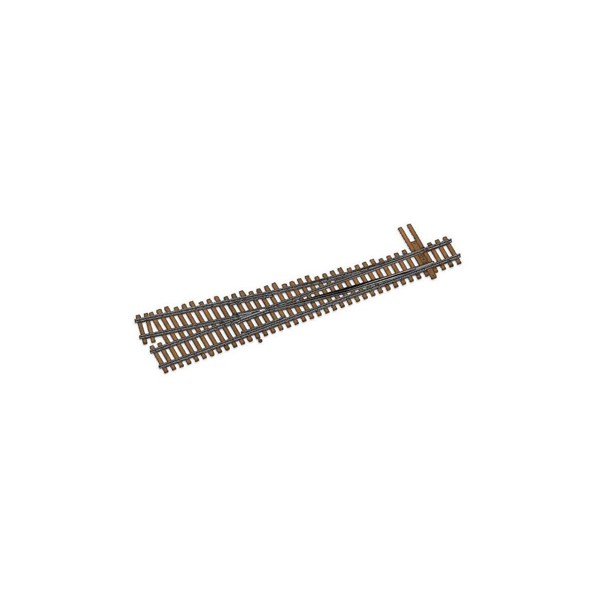 Code 100 Nickel Silver DCC-Friendly 5 Turnout -- Right Hand, HO, WalthersTrack 10016