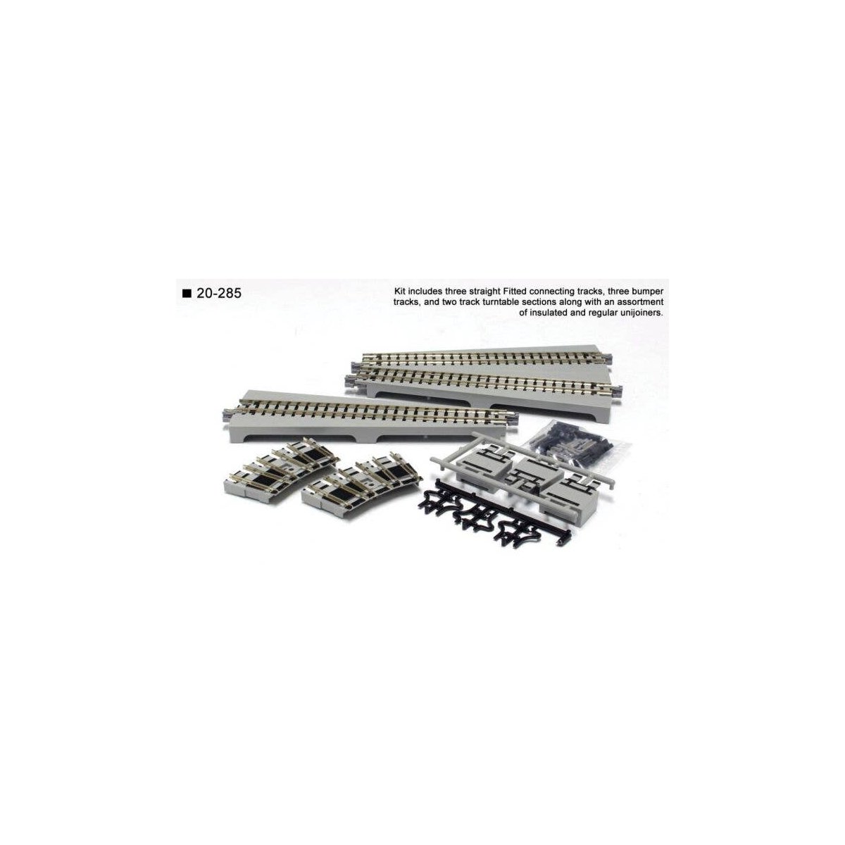 Straight Turntable Extension Track Set - Unitrack, N, Kato USA Inc 20285