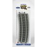 Curved Track w/ Nickel Silver Rail & Gray Roadbed - E-Z Track(R) -- 33-1/4′ Radius, 18-Degre, HO, Bachmann Industries 44504