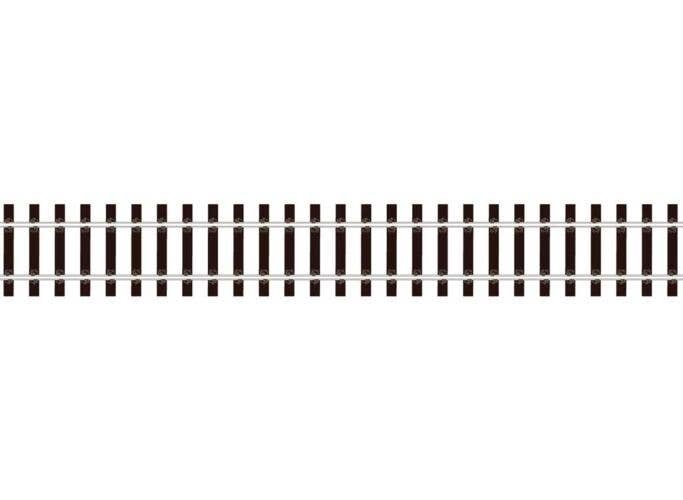 Code 143 US Profile Wooden Tie Flex Track w/Flat-Bottom Rail - Streamline -- 36′ 91.4cm Section, O, Peco SL700FB