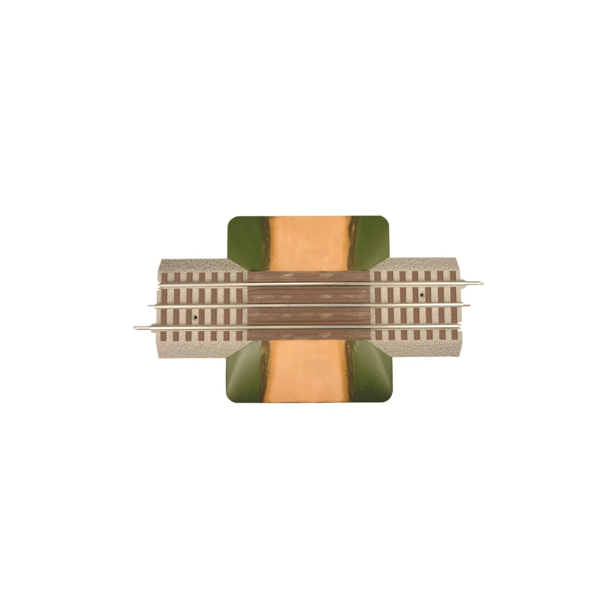 FasTrack(TM) Track w/Roadbed - 3-Rail -- Grade Crossing - 10` 25.4cm Straight w/6-1/4` 15.9cm Wide Road, O, Lionel 612036