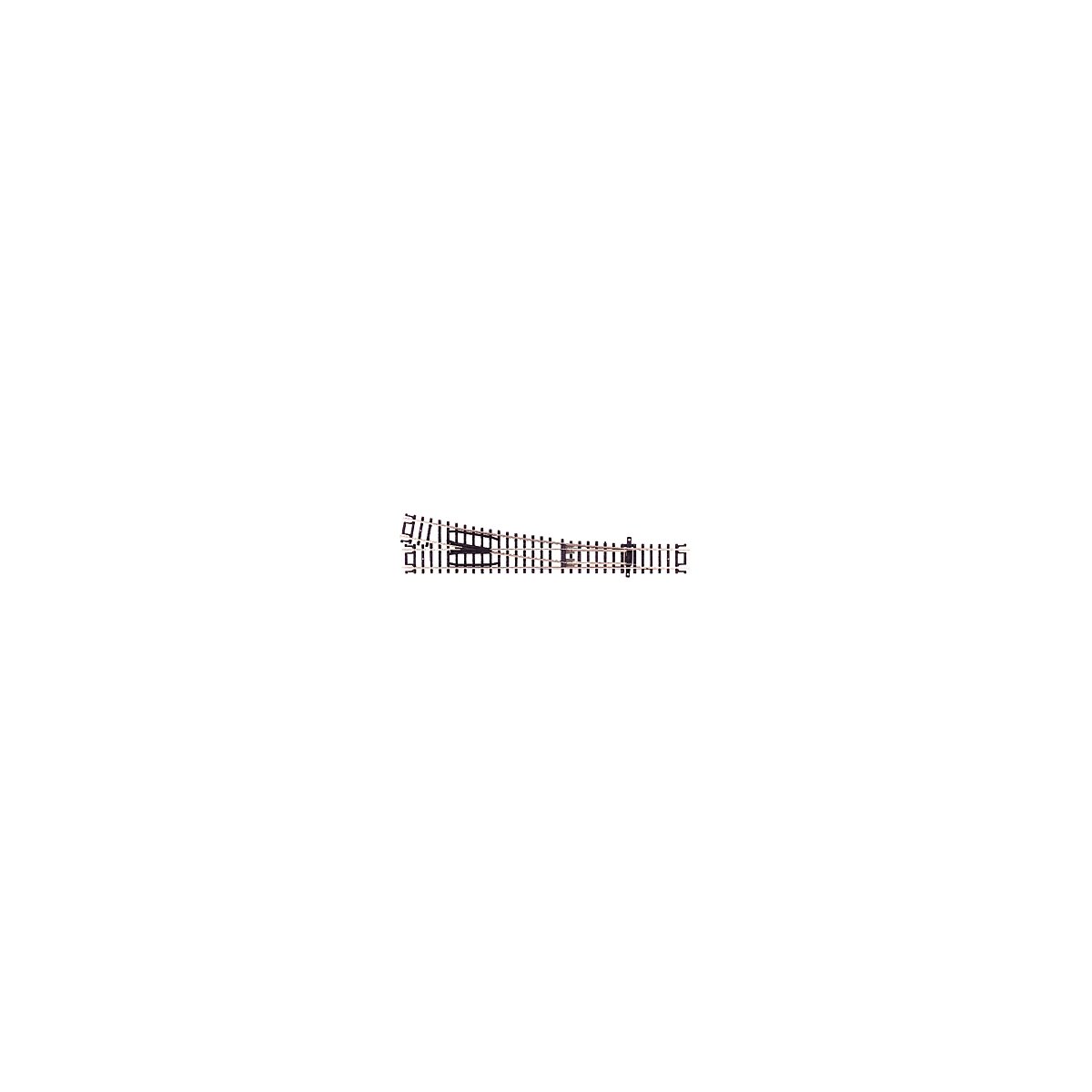 Code 80 Custom Line No. 6 Turnout -- Right Hand, N, Atlas Model Railroad Co. 2753