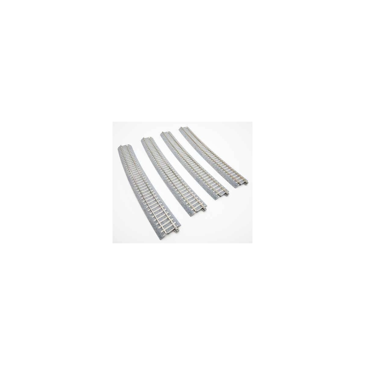 Code 83 Concrete Tie Large-Radius Curve Track - Unitrack -- 60-7/8′ 1546mm, 11.25 Degree Section, HO, Kato USA Inc 2321