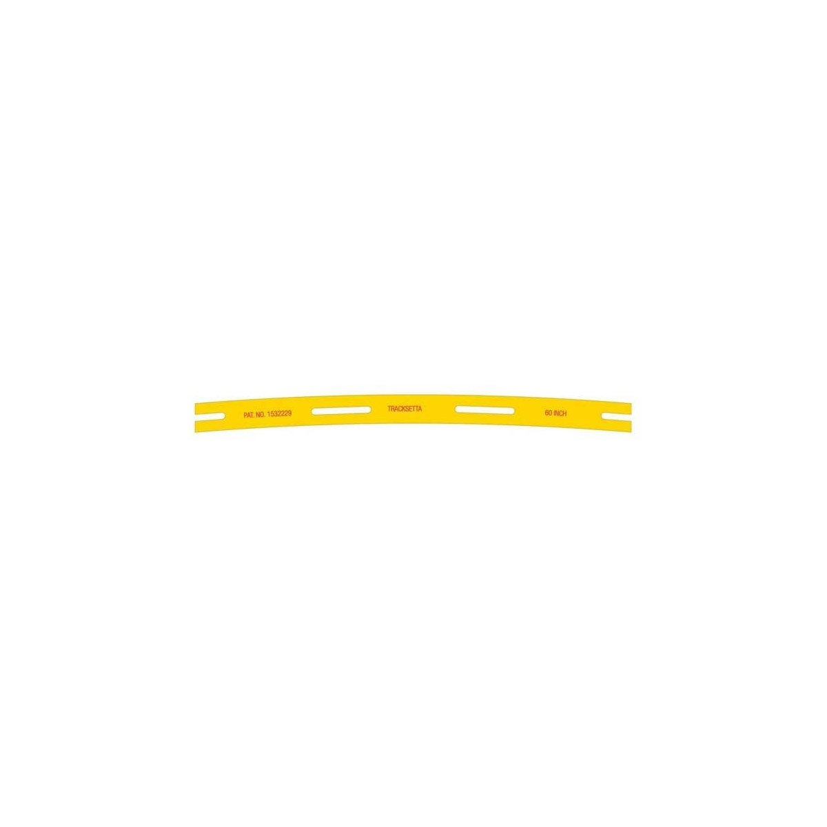 Tracksetta Track Laying Template -- 60′ 152.4cm Radius Curve, HO, Peco OOT60