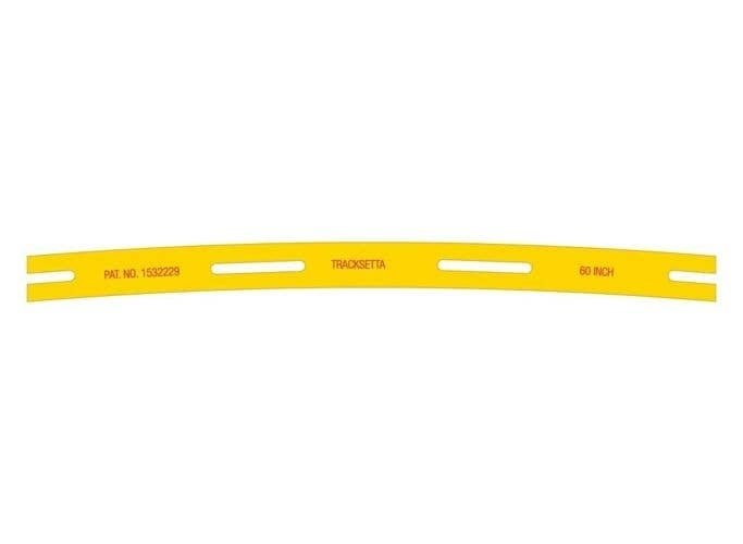 Tracksetta Track Laying Template -- 60′ 152.4cm Radius Curve, HO, Peco OOT60