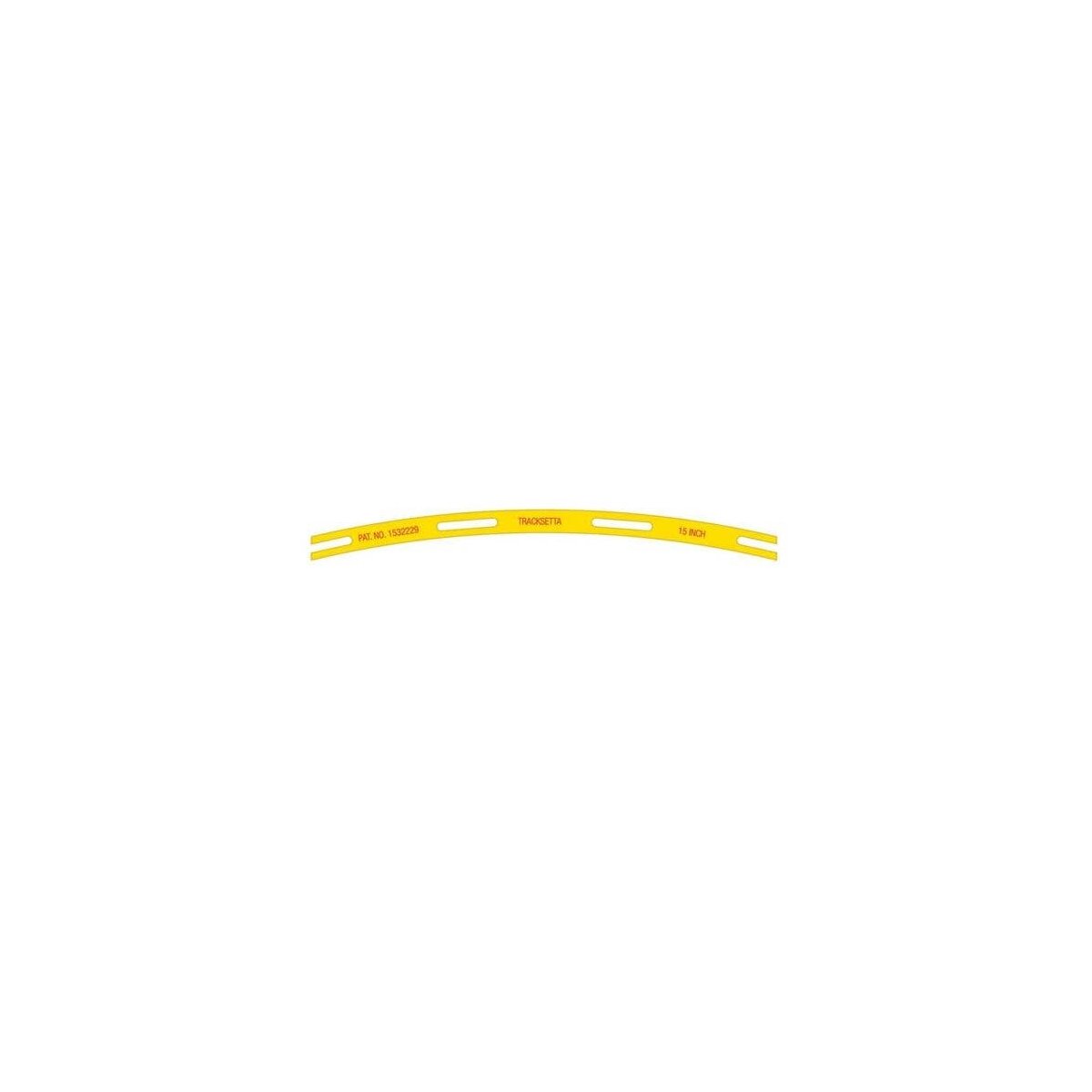 Tracksetta Track Laying Template -- 15′ 38.1cm Radius Curve, N, Peco NT15