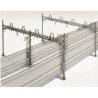 Four Track Catenary Poles -- Straight pkg(10), N, Kato USA Inc 23064
