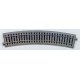 Curved Track 22.5-Degree Radius pkg(4) - Unitrack -- 21-5/8′ 550mm, HO, Kato USA Inc 2210