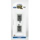 Hayes Wheel Stop w/Nickel Silver Rail & Gray Roadbed - E-Z Track(R) -- pkg(2), HO, Bachmann Industries 44591