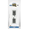 Hayes Wheel Stop w/Nickel Silver Rail & Gray Roadbed - E-Z Track(R) -- pkg(2), HO, Bachmann Industries 44591