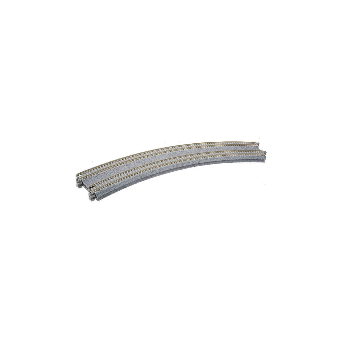 CT Double Track Superelevated Curve Track -- Radius 45 degrees, 15`/19` (381mm/414mm) pkg(2), N, Kato USA Inc 20181