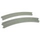 Curved Double Concrete Slab Superelevated Track - Unitrack -- 16-3/8 & 15′ 414 & 381mm, 45-Degree E, N, Kato USA Inc 20187