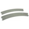 Curved Double Concrete Slab Superelevated Track - Unitrack -- 16-3/8 & 15′ 414 & 381mm, 45-Degree E, N, Kato USA Inc 20187