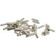 Nickel-Silver Rail Joiners -- Code 83 pkg(50), All Scales, Micro Engineering 26083