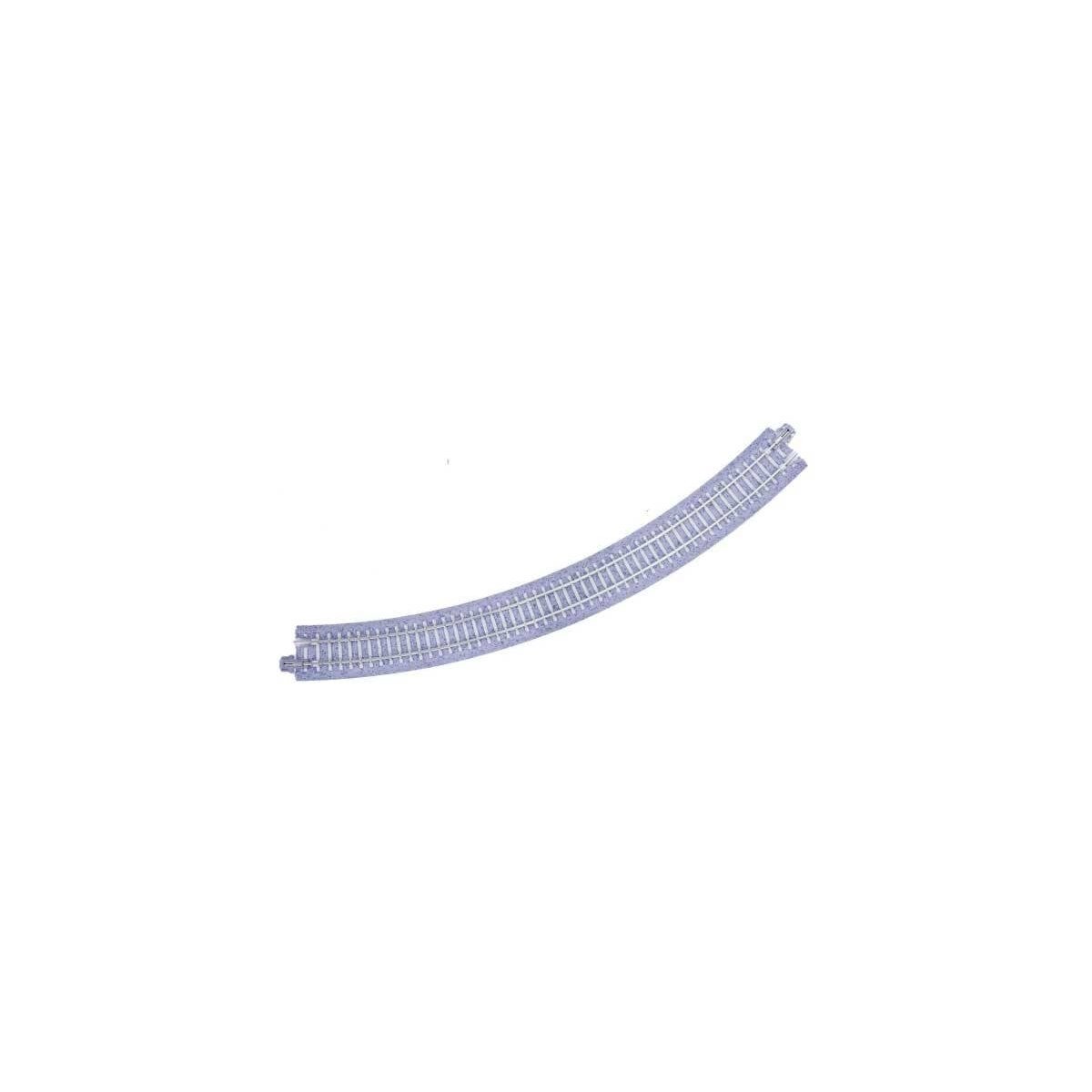 Curved Roadbed Track Section - Concrete Ties - Unitrack -- 45-Degree, 12-3/8′ 315mm Radius pkg(4), N, Kato USA Inc 20124