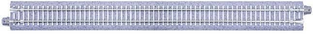 Straight Roadbed Track Section - Concrete Ties - Unitrack -- 9-3/4′ 24.8cm pkg(4), N, Kato USA Inc 20007