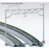 Catenary Poles & Accessories -- Double-Track Poles pkg(8), N, Kato USA Inc 230601