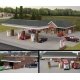 Modern Travel Center / Gas Station -- Kit, HO, Walthers Cornerstone 3538
