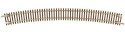 Code 55 Track w/Nickel-Silver Rail & Brown Ties -- 16-1/4′ Radius Full Curve pkg(6), N, Atlas Model Railroad Co. 2020