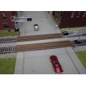 Modern Wood Grade Crossing pkg(2) -- Kit, HO, WalthersTrack 83116