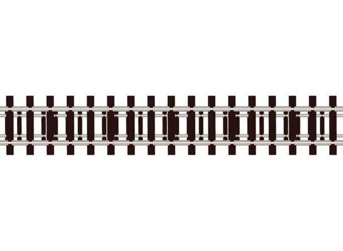 Code 80 Wooden Tie Flex Track - Streamline -- 36′ 91.4cm Section, N, Peco SL300