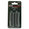 Curved Roadbed Track Section - Unitrack -- 15-Degree, 11′ 181mm Radius pkg(4), N, Kato USA Inc 20111
