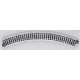 Curved Roadbed Track Section - Unitrack -- 45-Degree, 9-3/4′ 249mm Radius, N, Kato USA Inc 20100