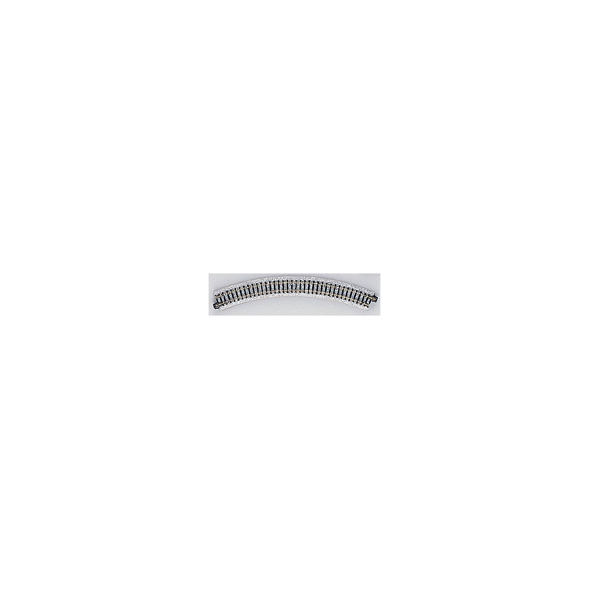 Curved Roadbed Track Section - Unitrack -- 45-Degree, 9-3/4′ 249mm Radius, N, Kato USA Inc 20100