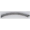 Curved Roadbed Track Section - Unitrack -- 45-Degree, 9-3/4′ 249mm Radius, N, Kato USA Inc 20100
