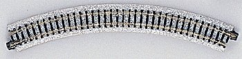 Curved Roadbed Track Section - Unitrack -- 45-Degree, 9-3/4′ 249mm Radius, N, Kato USA Inc 20100