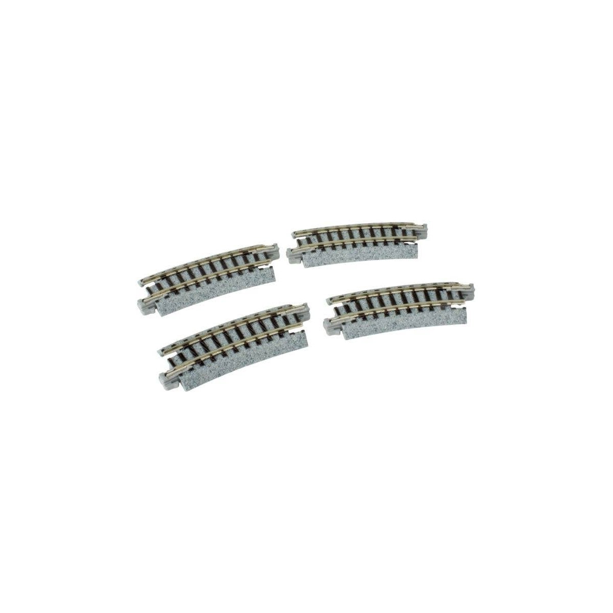 Curved Track -- R216mm, 15-Degree pkg(4), N, Kato USA Inc 20171