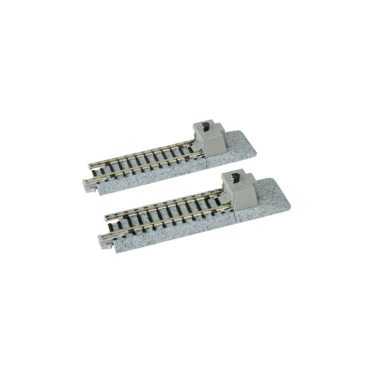 Straight Roadbed Bumper Track Section - Unitrack -- A Style - 2-7/16′ 62mm pkg(2), N, Kato USA Inc 20046