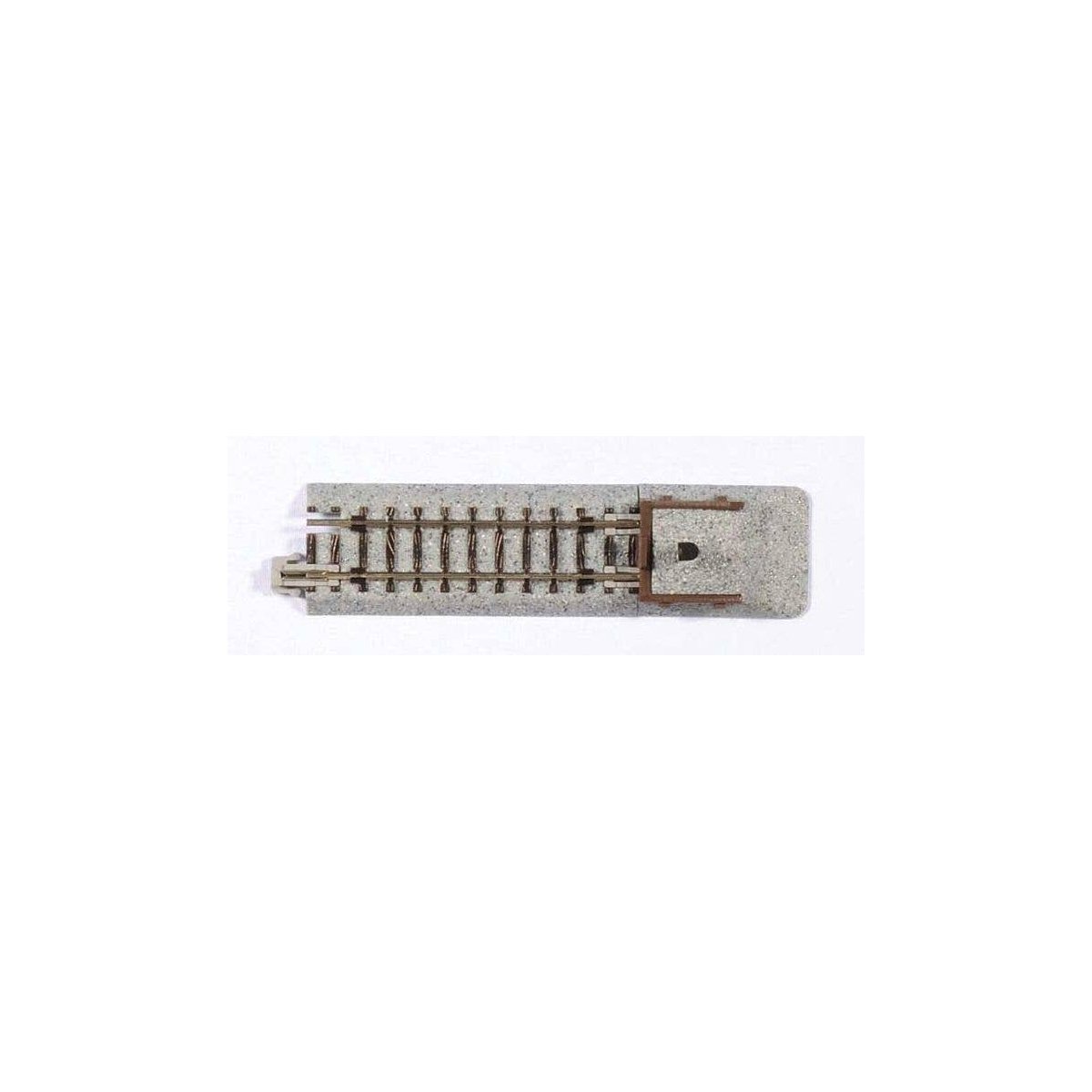 Straight Roadbed Bumper Track Section - Unitrack -- B Style - 2-7/16′ 62mm pkg(2), N, Kato USA Inc 20047