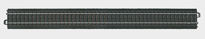 3-Rail C Track -- Straight 14-3/16′ 36cm, HO, Marklin, Inc 24360