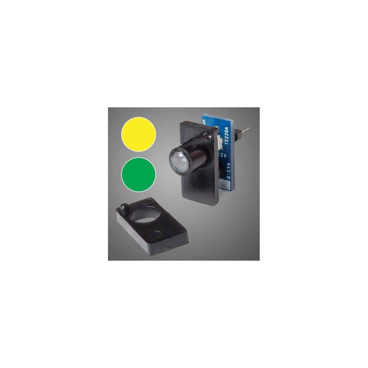 Walthers Layout Control System -- Two-Color LED Fascia Indicator (Yellow-Green), All Scales, Walthers Controls 151