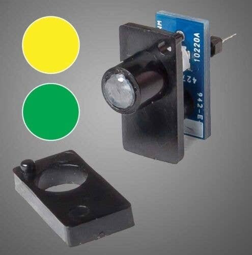 Walthers Layout Control System -- Two-Color LED Fascia Indicator (Yellow-Green), All Scales, Walthers Controls 151