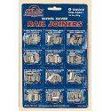 21st Century Track System(TM) Nickel Silver Rail w/Brown Ties - 3-Rail -- Rail Joiners - Nickel Silver pkg, O, Atlas O 6091