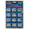 21st Century Track System(TM) Nickel Silver Rail w/Brown Ties - 3-Rail -- Rail Joiners - Nickel Silver pkg, O, Atlas O 6091