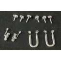 New Century Model 51A Ground Throw Turnout Detail w/Targets -- pkg(2), HO, Details West 958