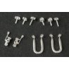 New Century Model 51A Ground Throw Turnout Detail w/Targets -- pkg(2), HO, Details West 958