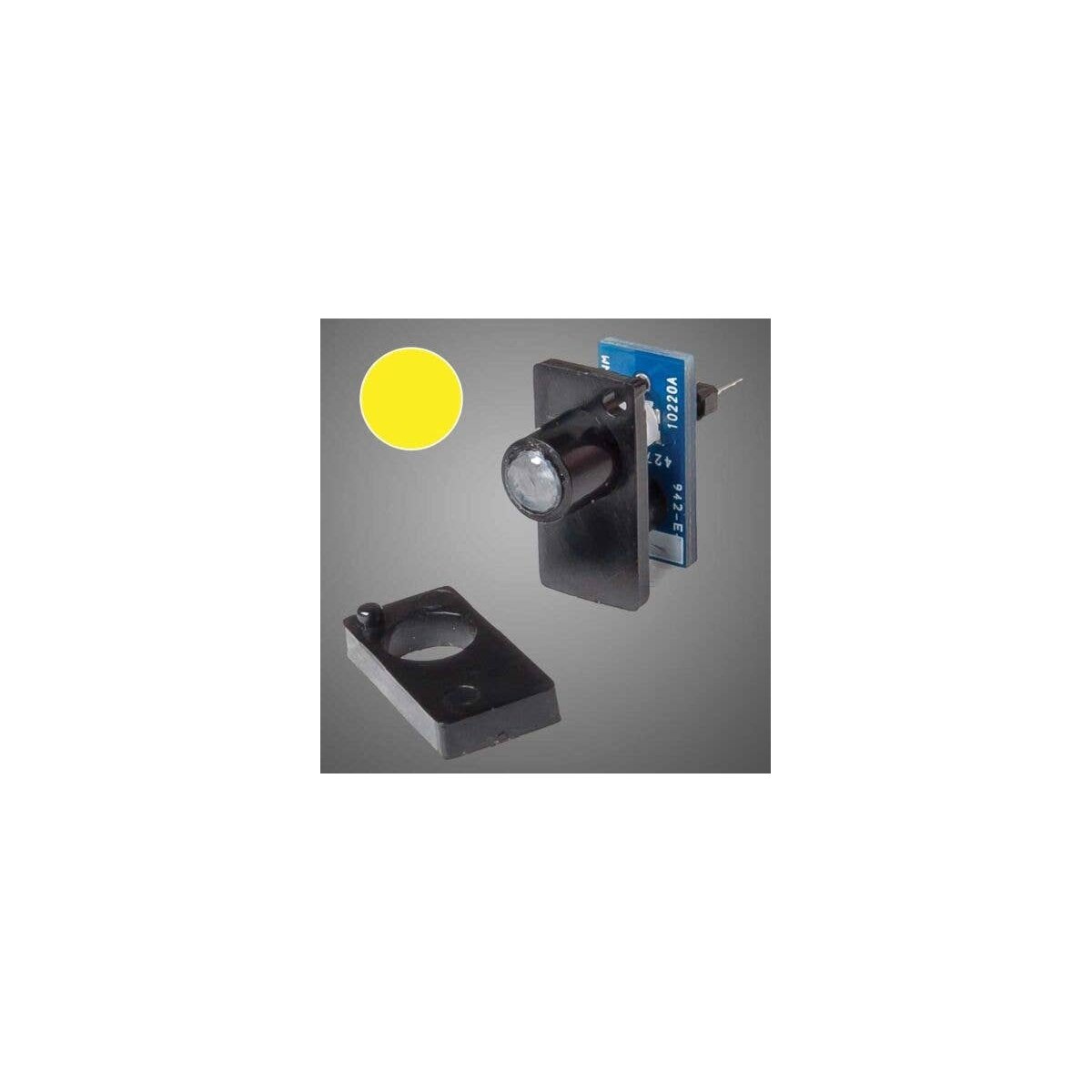 Single Color LED Fascia Indicator - Walthers Layout Control System -- Yellow, All Scales, Walthers Controls 155