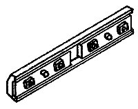 Rail Bars -- 3-Bolt Fish Plate - Code 70 & 83 pkg(12), HO, Details West 921