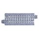 Straight Roadbed Track Section - Concrete Ties - Unitrack -- 2-7/16′ 12.4cm pkg(4), N, Kato USA Inc 20054