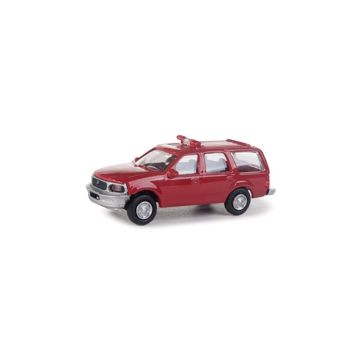 Ford(R) Expedition Special Service Vehicle (SSV) -- Fire Command decals (red, nonworking li, HO, Walthers SceneMaster 12040