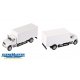 International(R) 4900 Single-Axle Box Van - Assembled -- White Cab & Box, HO, Walthers SceneMaster 11290