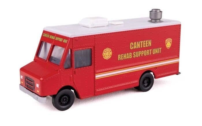 Morgan Olson(R) Route Star Van -- Fire Dept Canteen, HO, Walthers SceneMaster 12116